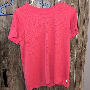 Lululemon Athletica Coral Short Sleeve Top